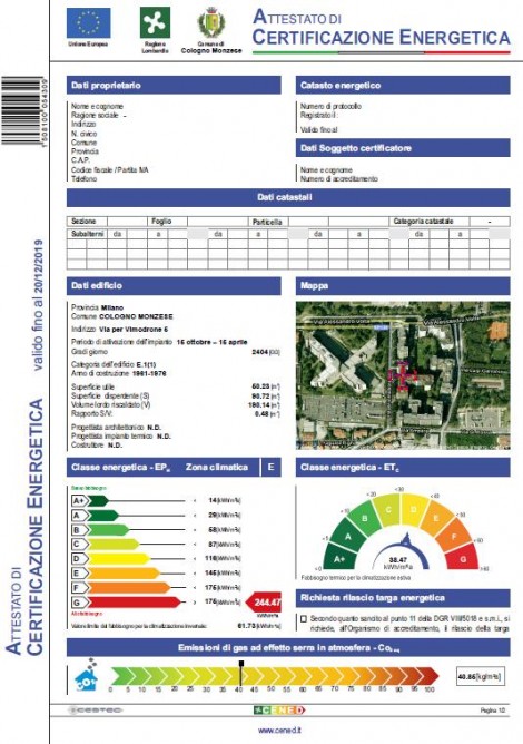 Certificazione Energetica